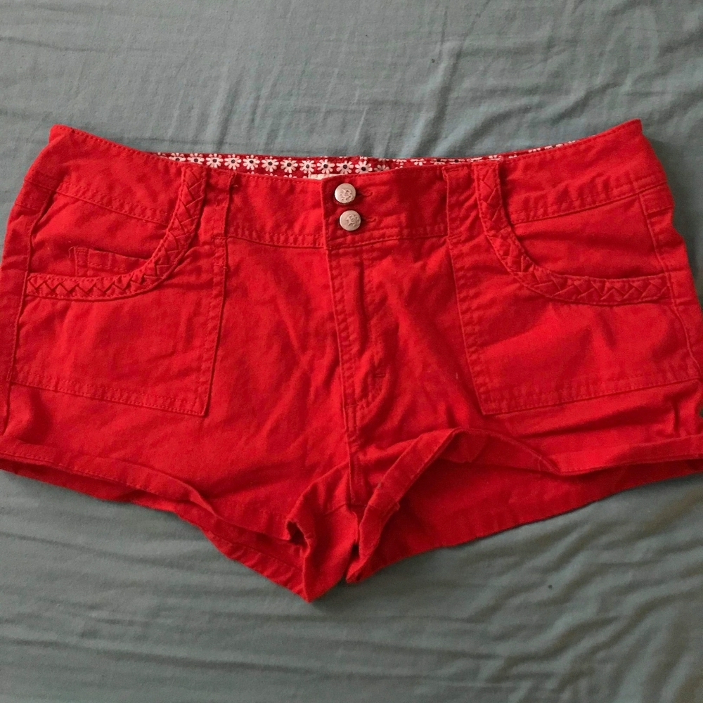 Red shorts